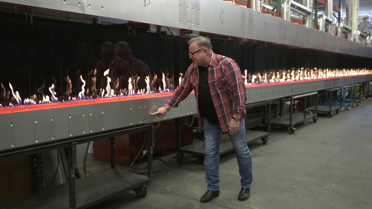 20m long DaVinci Custom Fireplace