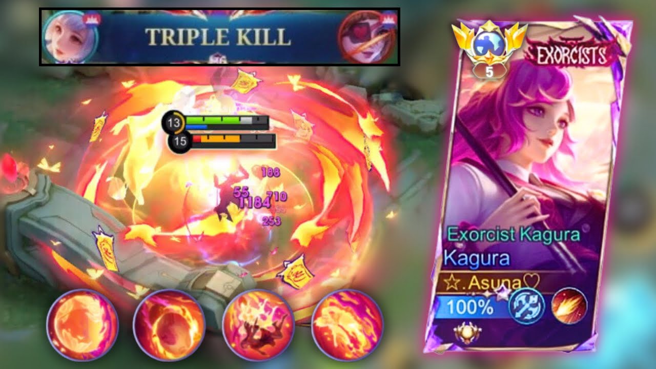 KAGURA AGGRESSIVE DAMAGE WITH MY DEFAULT BUILD !