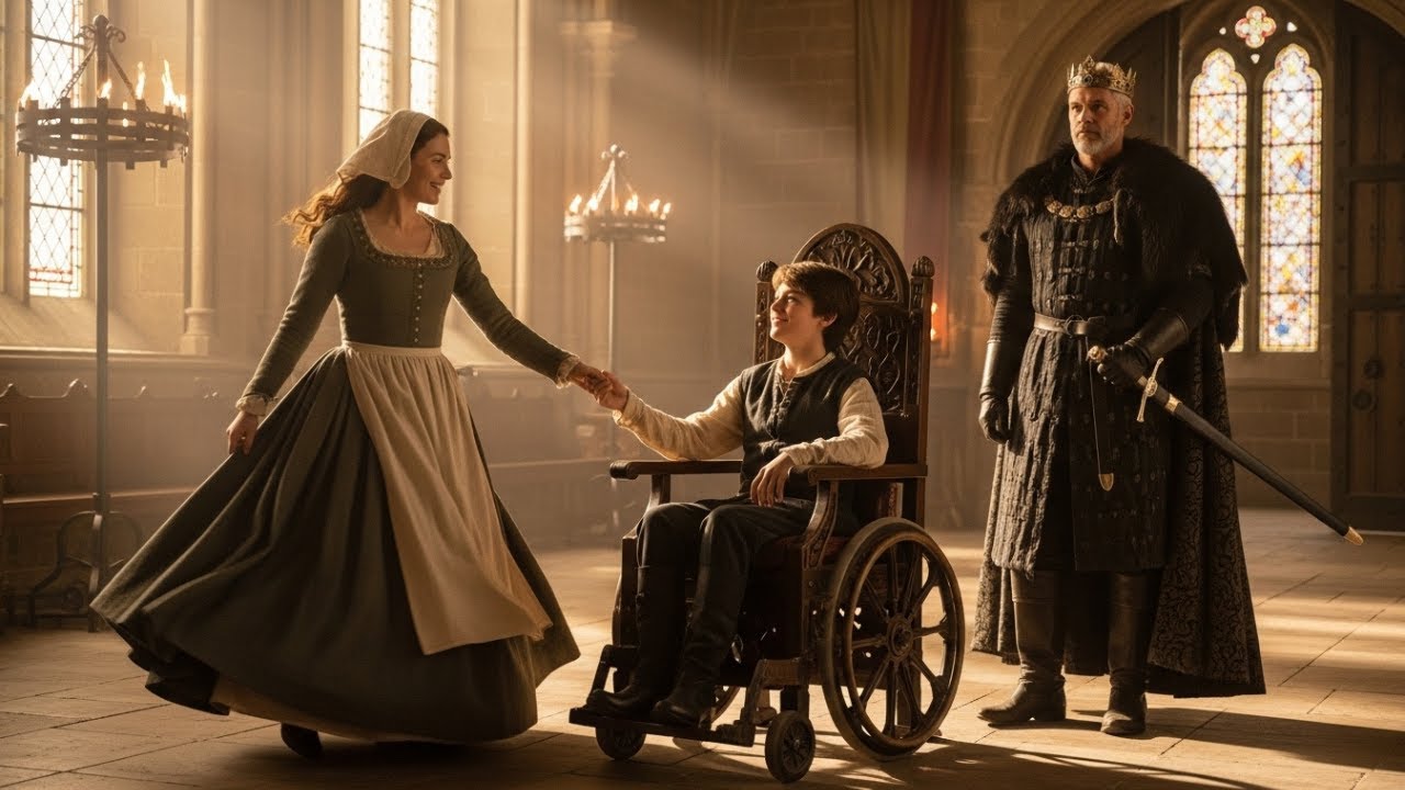 REY SORPRENDE A COCINERA BAILANDO CON SU HIJO EN SILLA DE RUEDAS. LO QUE ÉL HIZO SORPRENDIÓ A TODOS