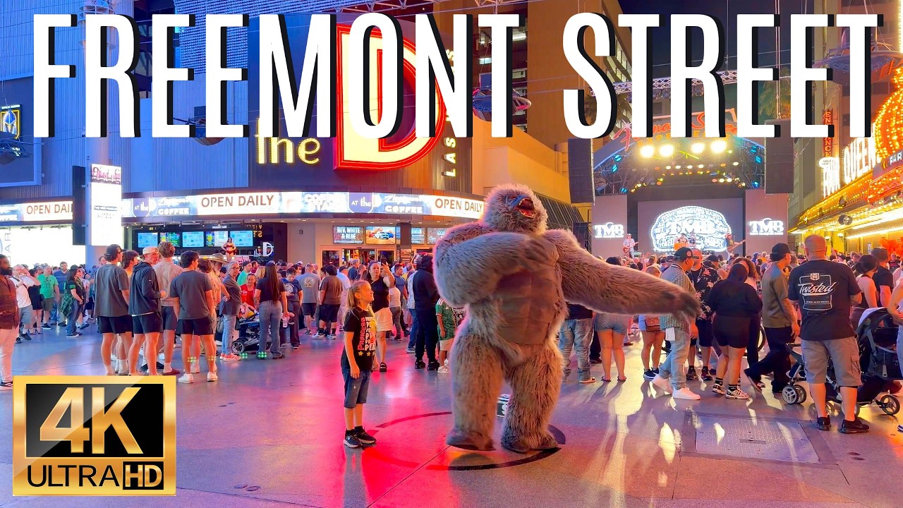 Las Vegas Fremont Street Experience | Saturday Night Walking Tour 2026 [4K]