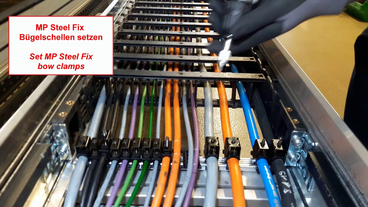 MURRPLASTIK &ndash; Einsatz von Steel Fix B&uuml;gelschellen bei Energieketten