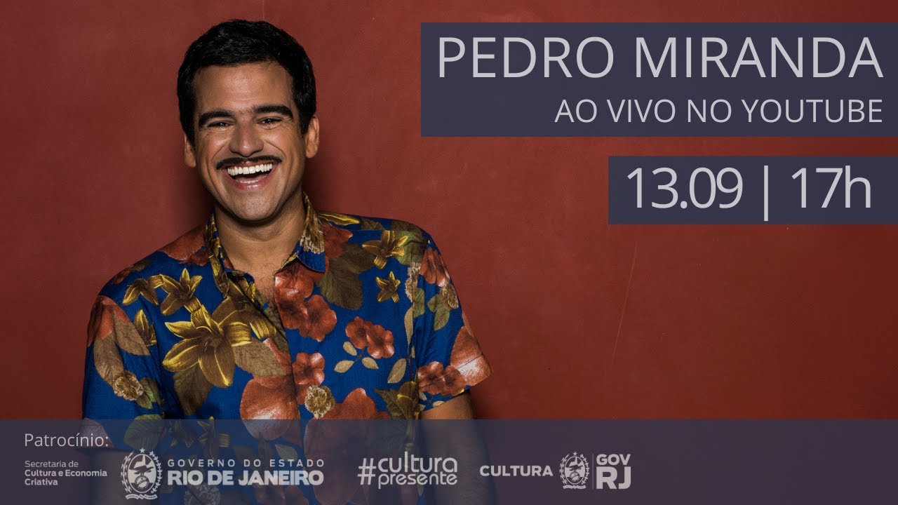 Pedro Miranda #AoVivo #CulturaPresenteNasRedes