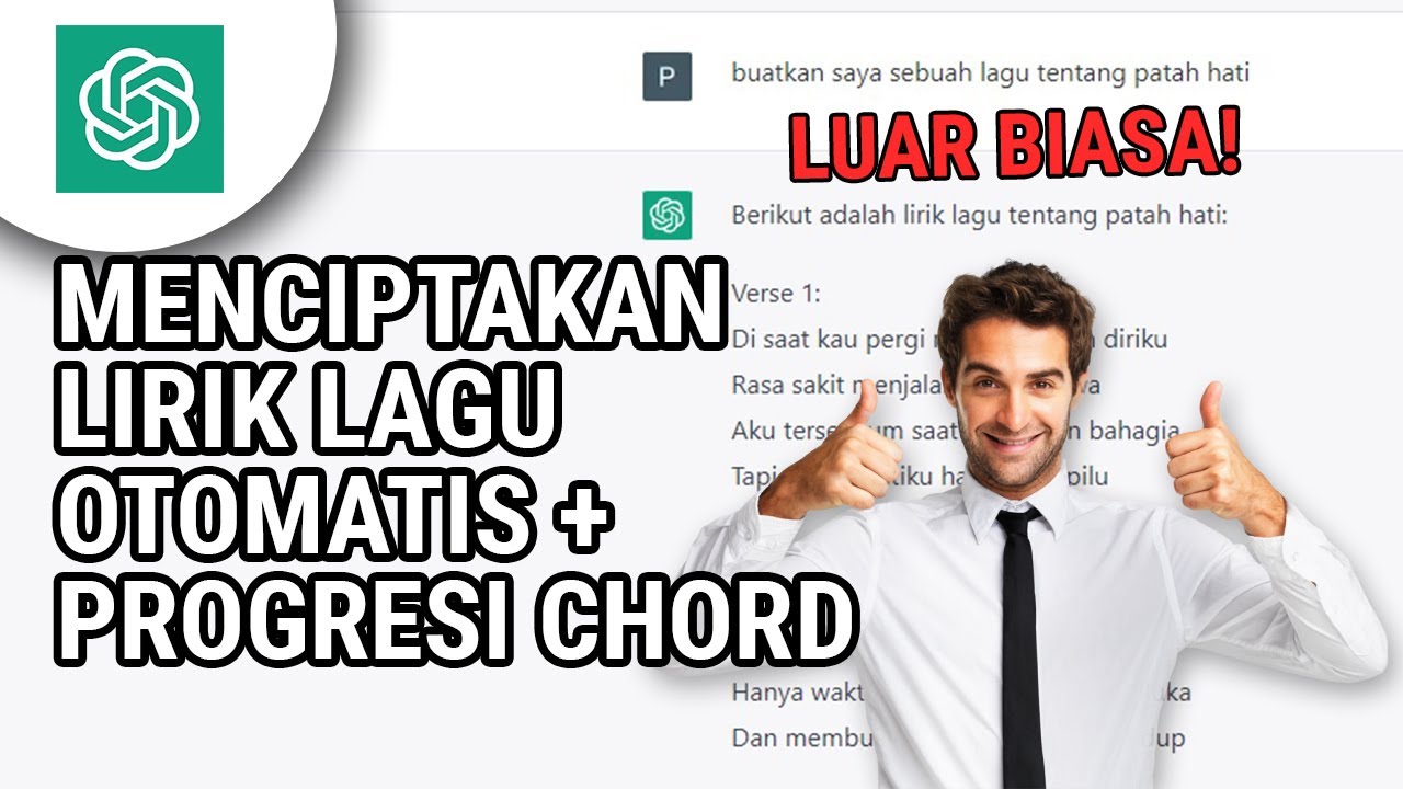 Membuat Lirik Lagu dan Progresi Chord Hitungan Detik dengan ChatGPT