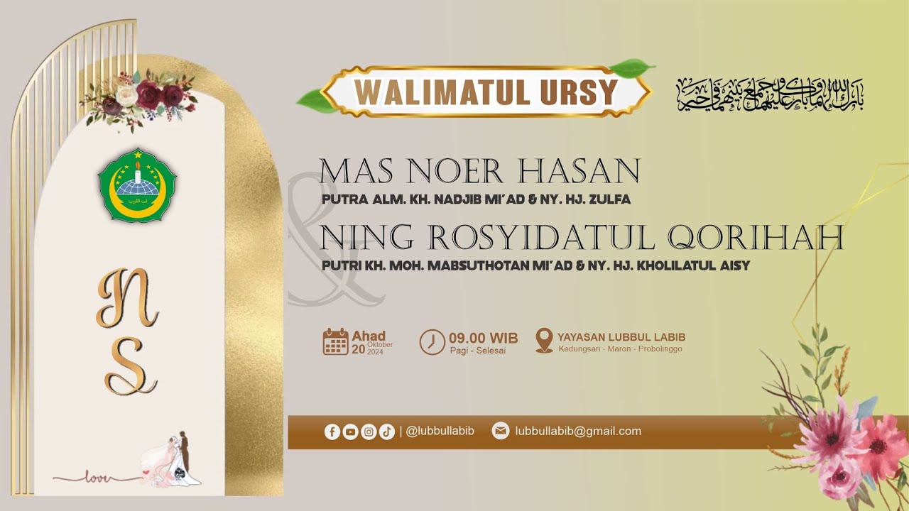 🔴AKAD NIKAH | Mas Nur Hasan & Ning Rosyidatul Qorihah