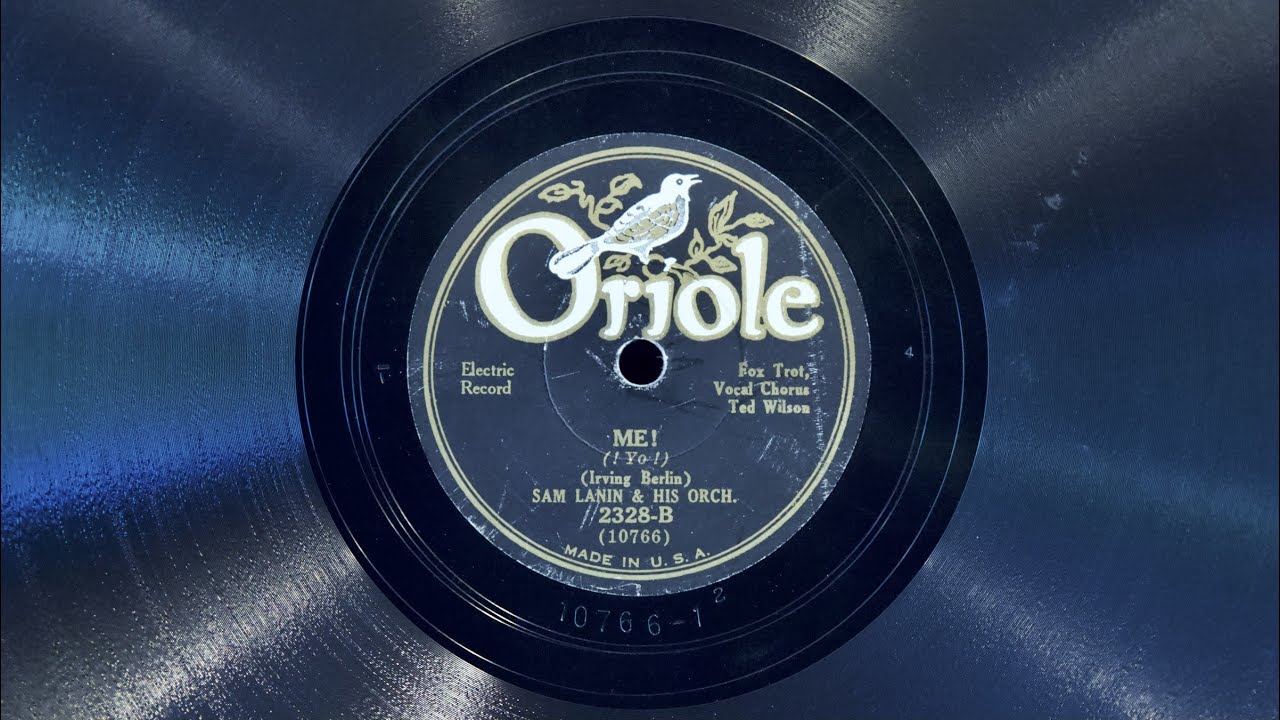 Me! • Sam Lanin and His Orchestra (EMG Mark Xb Oversize Gramophone)