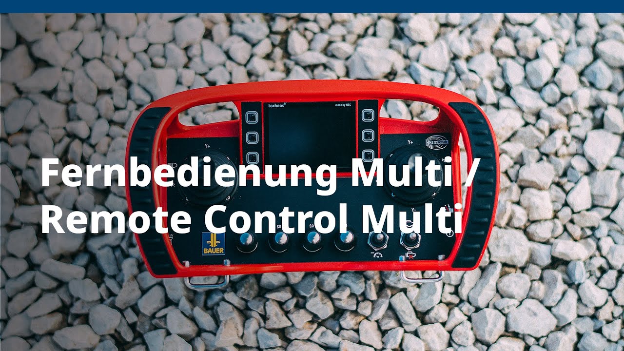 BAUER Maschinen GmbH – Fernbedienung Multi / Remote Control Multi
