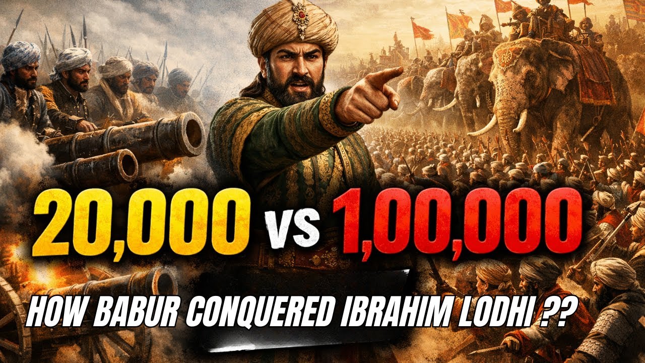 How 20,000 Defeated 1 Lakh: How Babur Conquered India with a Tiny Army