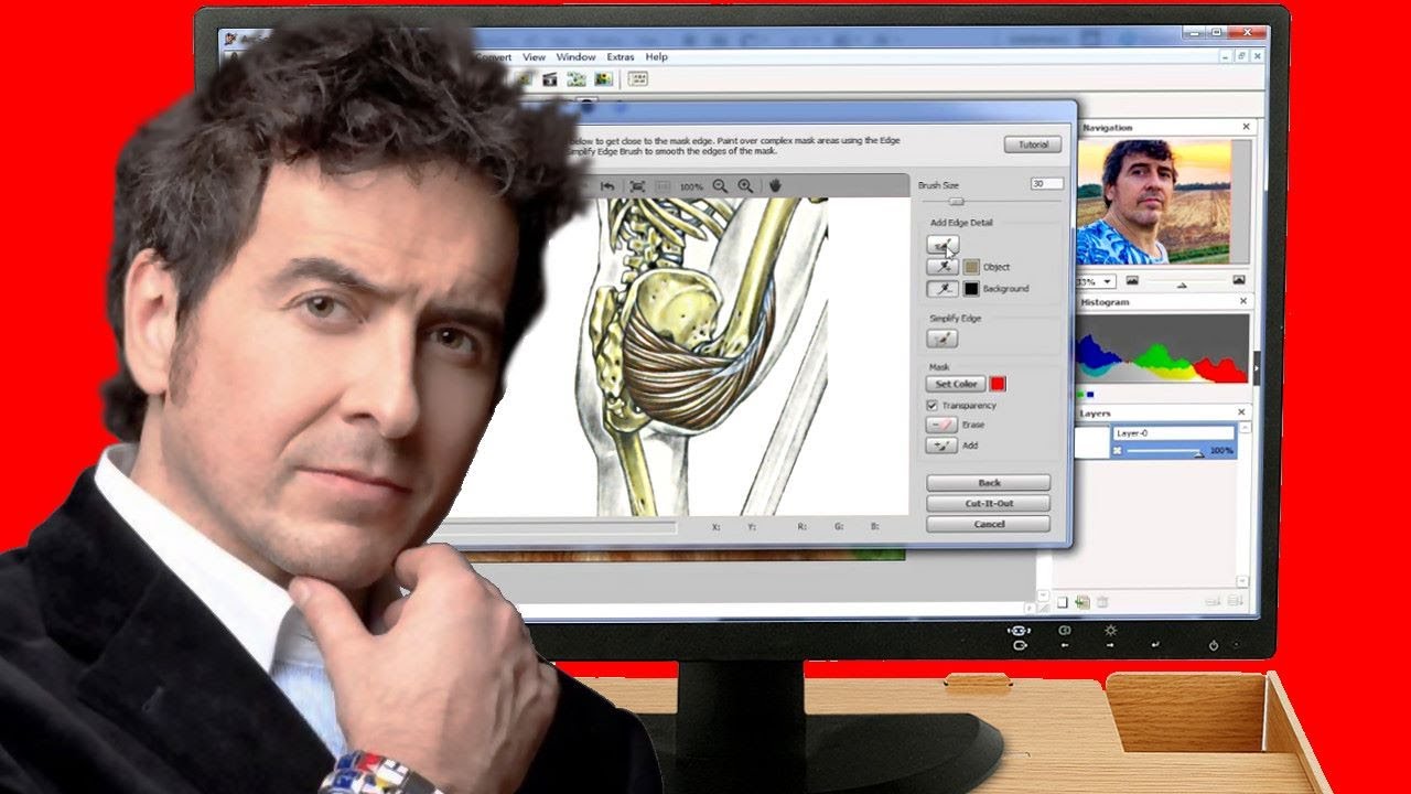 Frédéric Delavier dessin et logiciel de retouches
