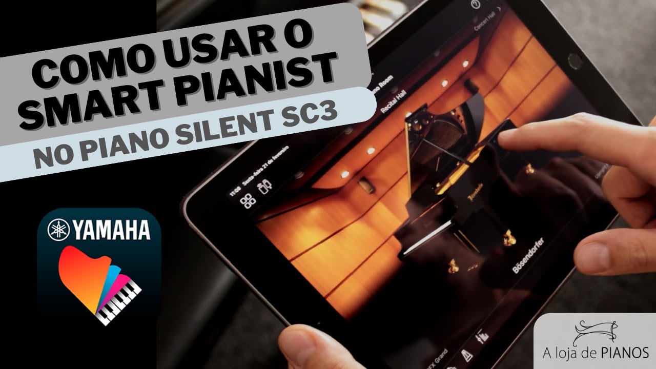 Como Usar o App Yamaha Smart Pianist no Piano Silent SC3