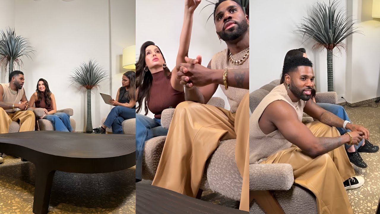 Jason Derulo Instagram live with Nora Fatehi