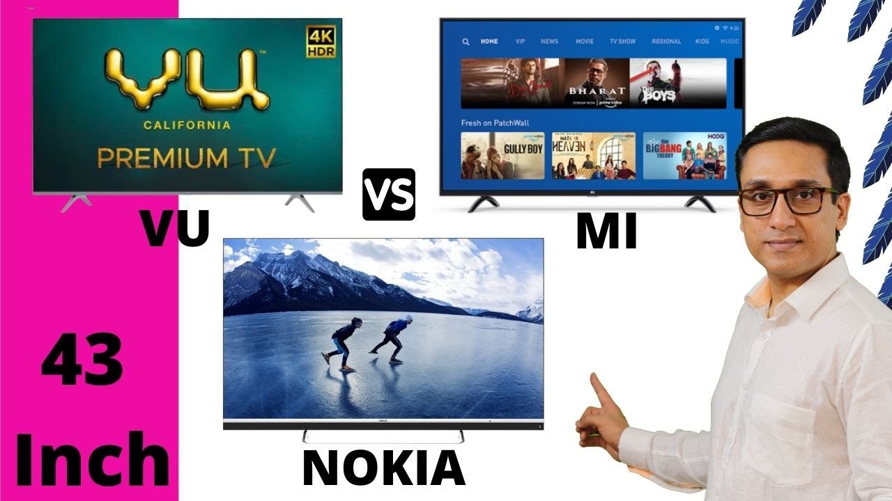 Nokia TV vs VU Premium vs MI TV 43 inch Comparison 🔥🔥 WHICH IS THE BEST ⚡⚡