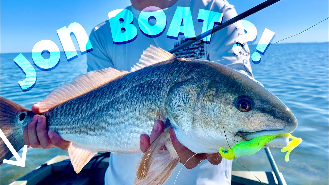 FISHING saltwater on a JON BOAT?! Tracker Grizzly 1648