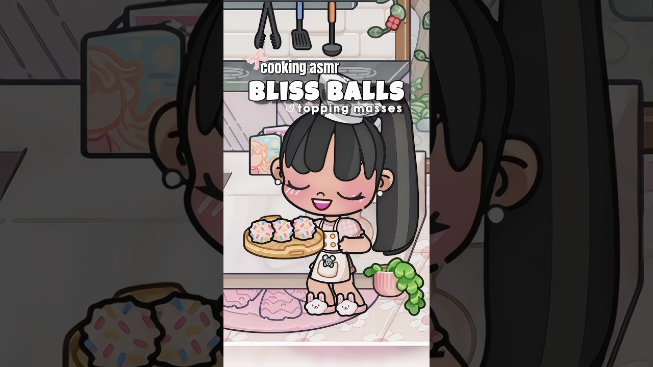How To Make Bliss Balls🌷🌙 | Cooking asmr pazu avatar world secrets 