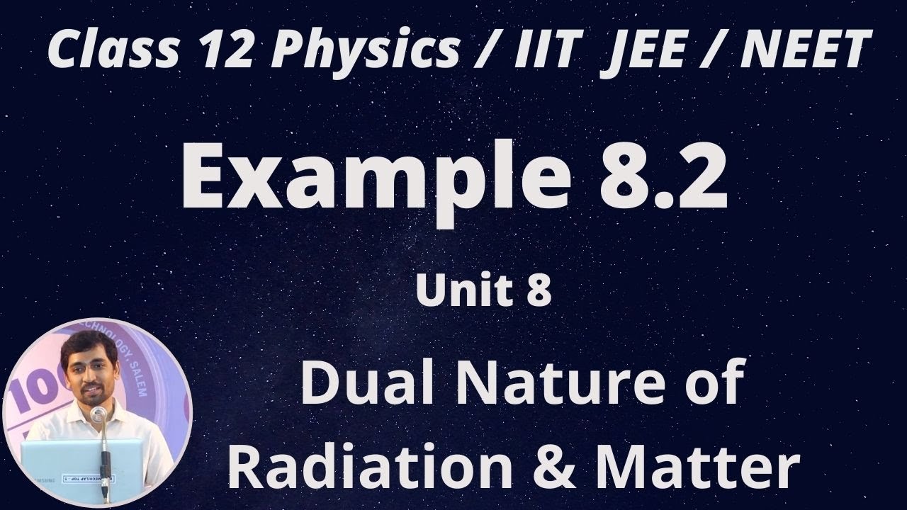 12th Physics  Example 8.2  Dual Nature of Radiation & Matter Unit 8