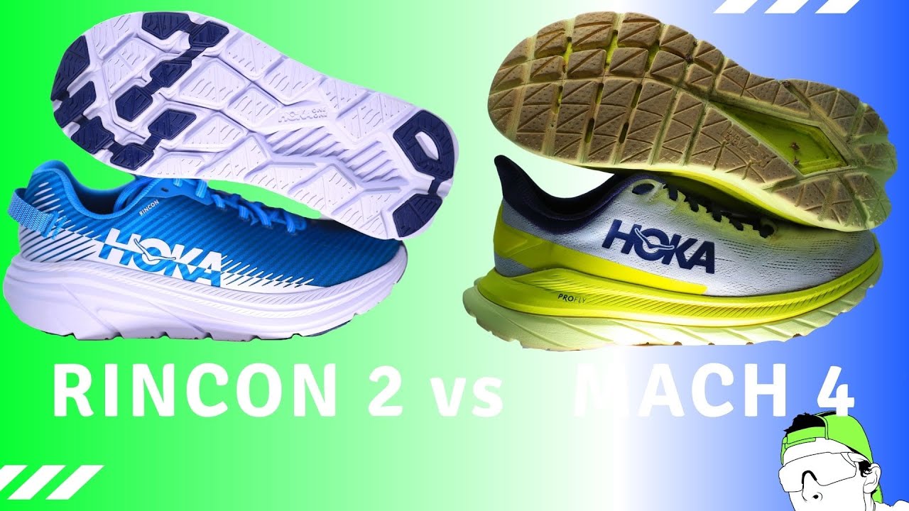 Hoka Mach 4 vs Hoka Rincon 2 Running Shoe Battle