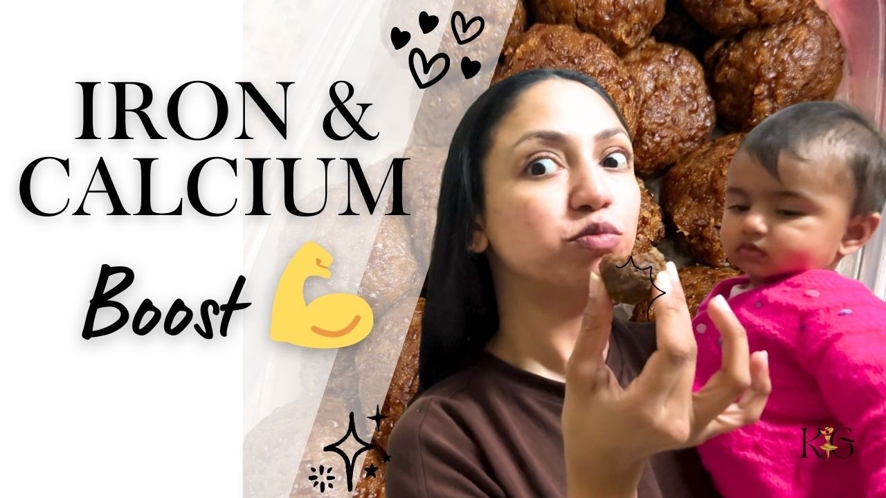 Homemade Healthy Ladoo Recipe 🤍 | Iron, Calcium & Baby Music Moments