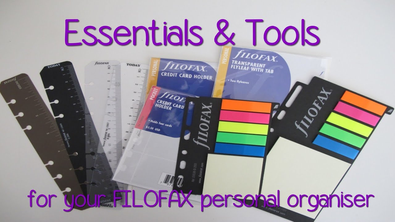 2013 Video Series: Essentials & Tools for your Filofax Personal Organiser