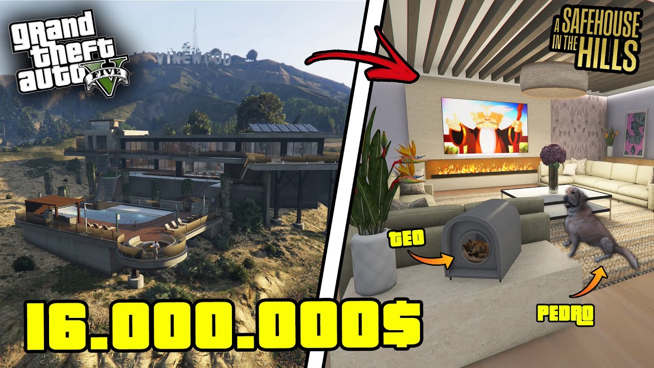 COMPRO ED ARREDO LA NUOVA MEGA VILLA DA SEDICI MILIONI DI DOLLARI | GTA 5 ONLINE!