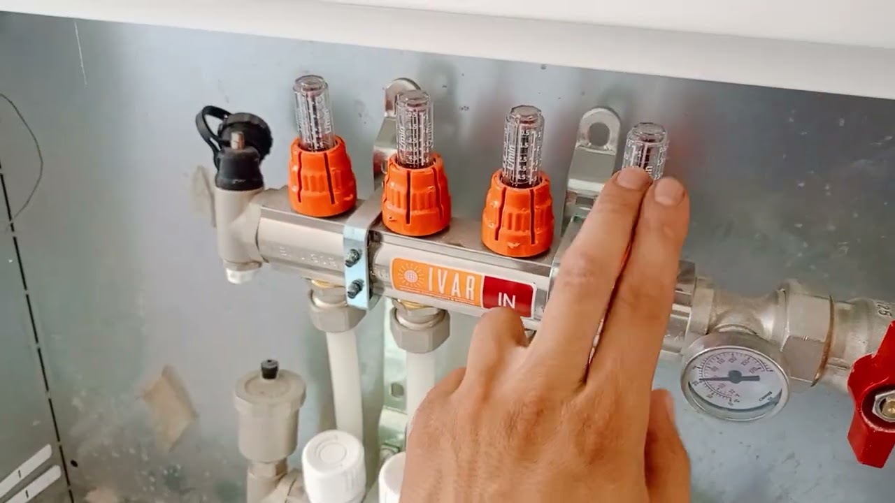 شرح موزع التدفئة المنزلية الأرضية🔧🛠️