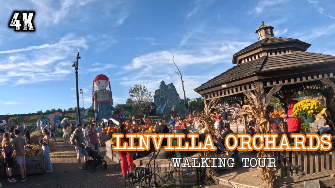 The Most Popular Fall Farm in Pennsylvania? Linvilla Orchards 4K Walking Tour