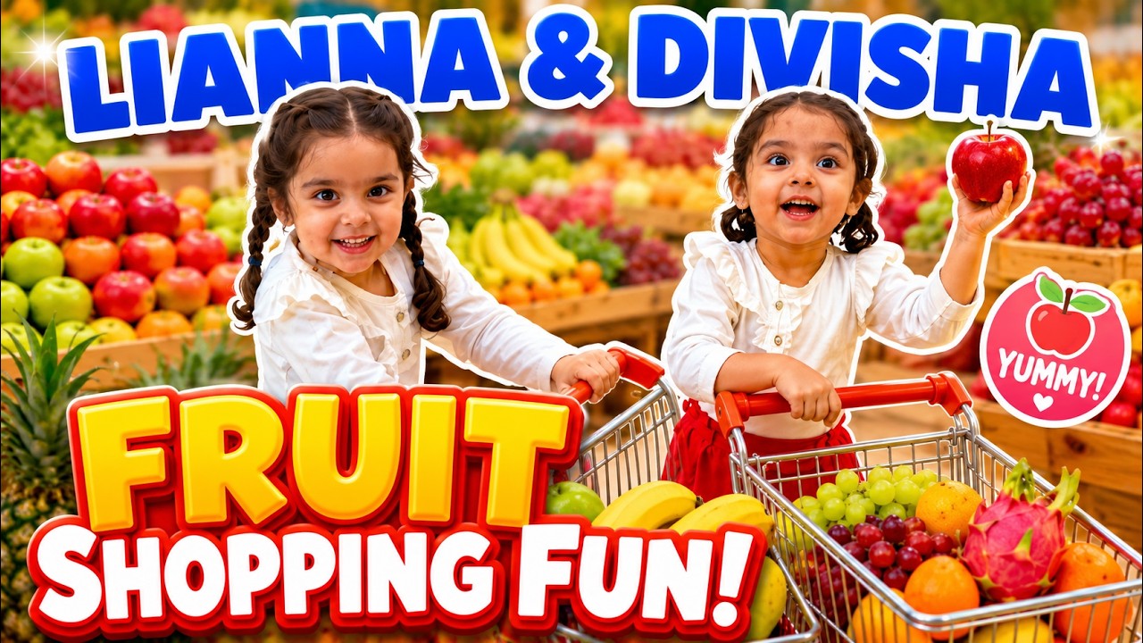 Lianna Divishha goes fruit shopping | HINDI | Lianna and Divishha Official |