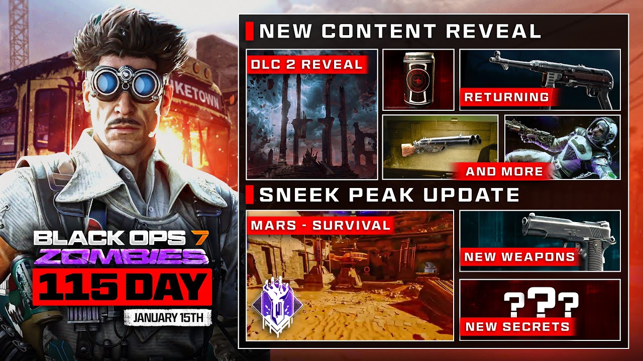 BLACK OPS 7 ZOMBIES DLC 2 REVEAL OFFICIALLY TEASED BY TREYARCH...