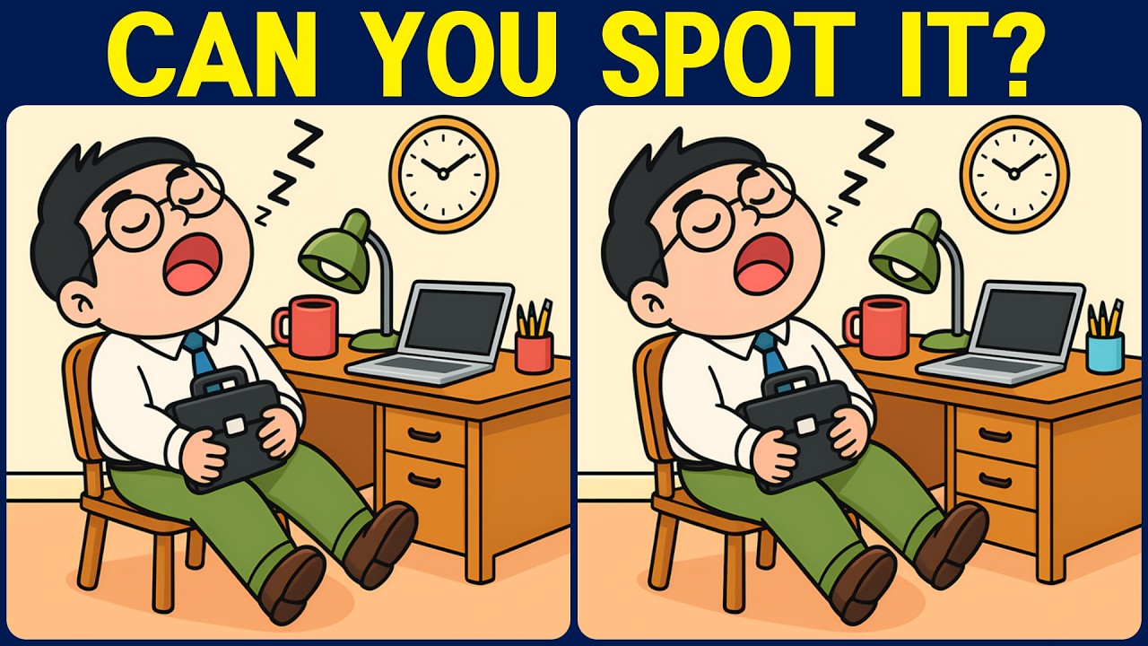 [Spot the Difference Brain Training] Can you spot all the slightly tricky differences?
