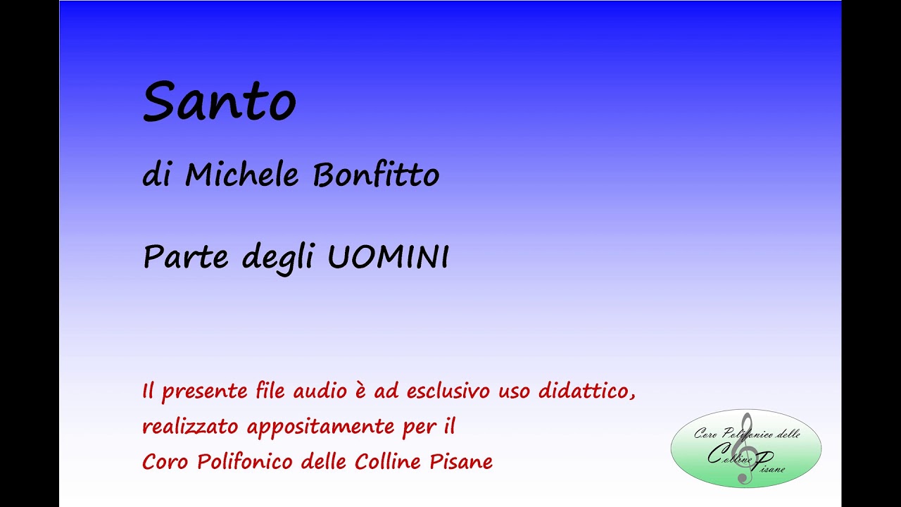 Santo (Michele Bonfitto) - TENORE e BASSO