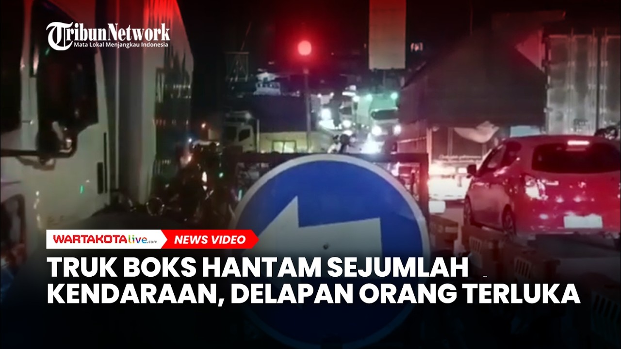 Turunan Bawen Kembali Makan Korban, Truk Boks Hantam Sejumlah Kendaraan Delapan Orang Terluka