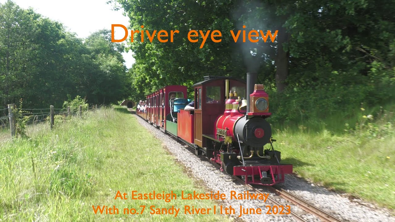 Eastleigh Lakeside Railway Driver Eye View - 11th June 2023