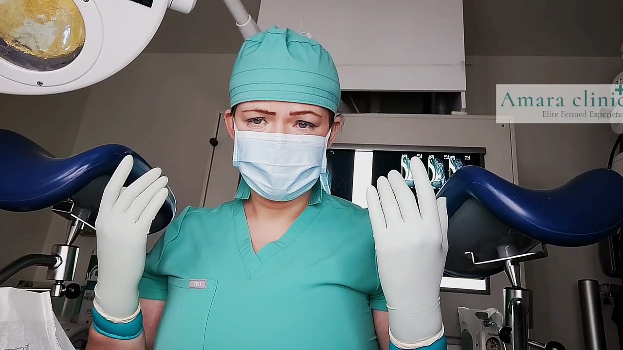Example of sounding with Ansell green surgical undergloves and Gammex white surgical latex gloves.
