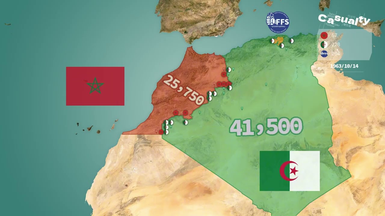 The Sand Wars (1963–1964) Using Google Maps | Border Conflict in North Africa