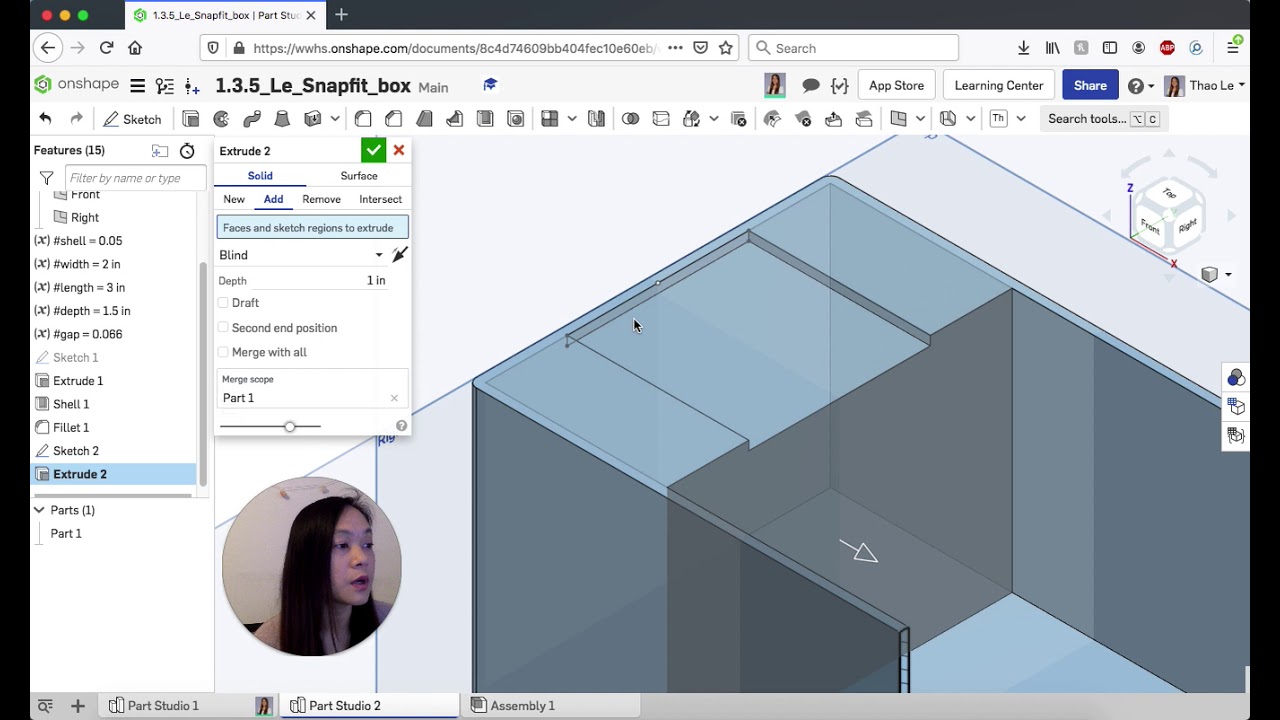 How to model a Snap-fit box for 3D printing | Onshape