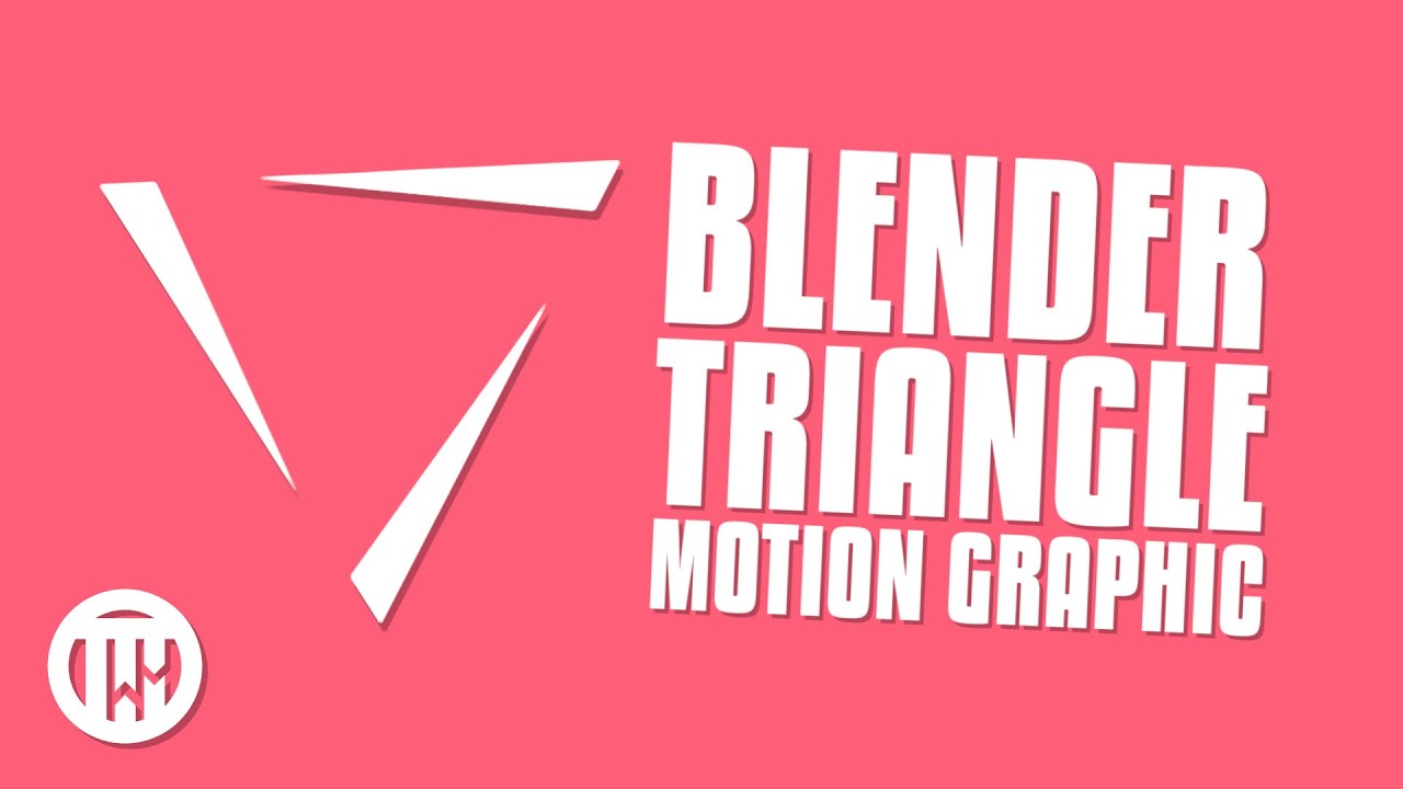 Triangle Motion Graphic Animation - Blender 2.9 Eevee Tutorial