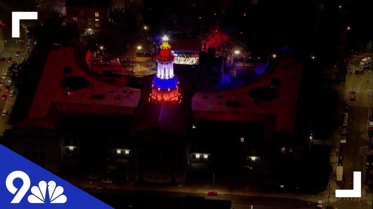 Independence Eve fireworks in Denver in 2022