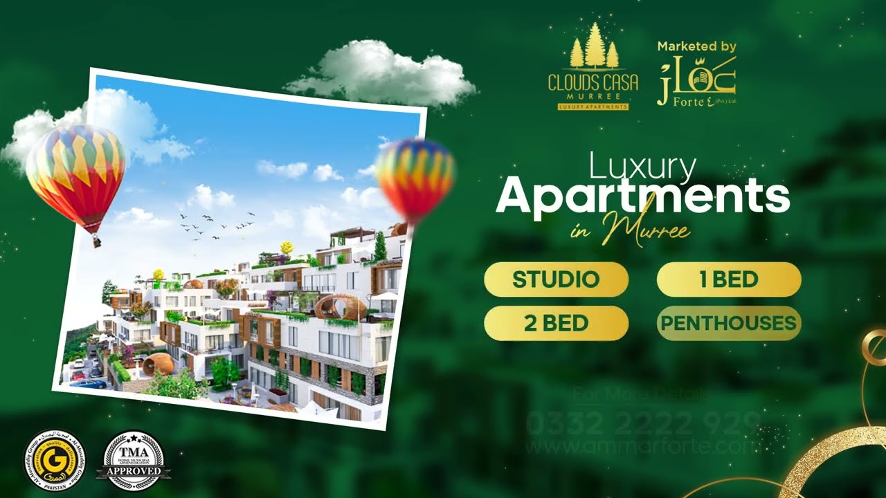 Clouds Casa Murree - Luxury Residential Apartment for sale - Investment in Real Estate