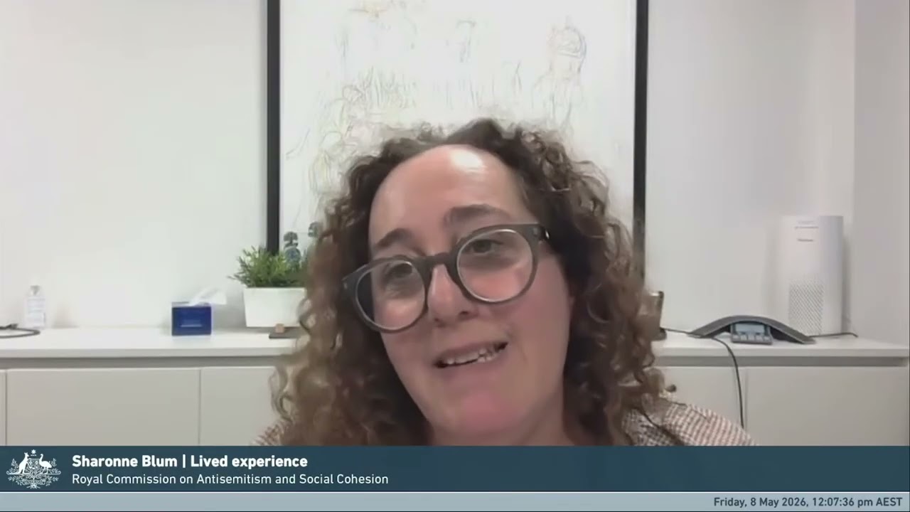 Bialik Jewish Studies Teacher Sharonne Blum at Royal Commission into Antisemitism