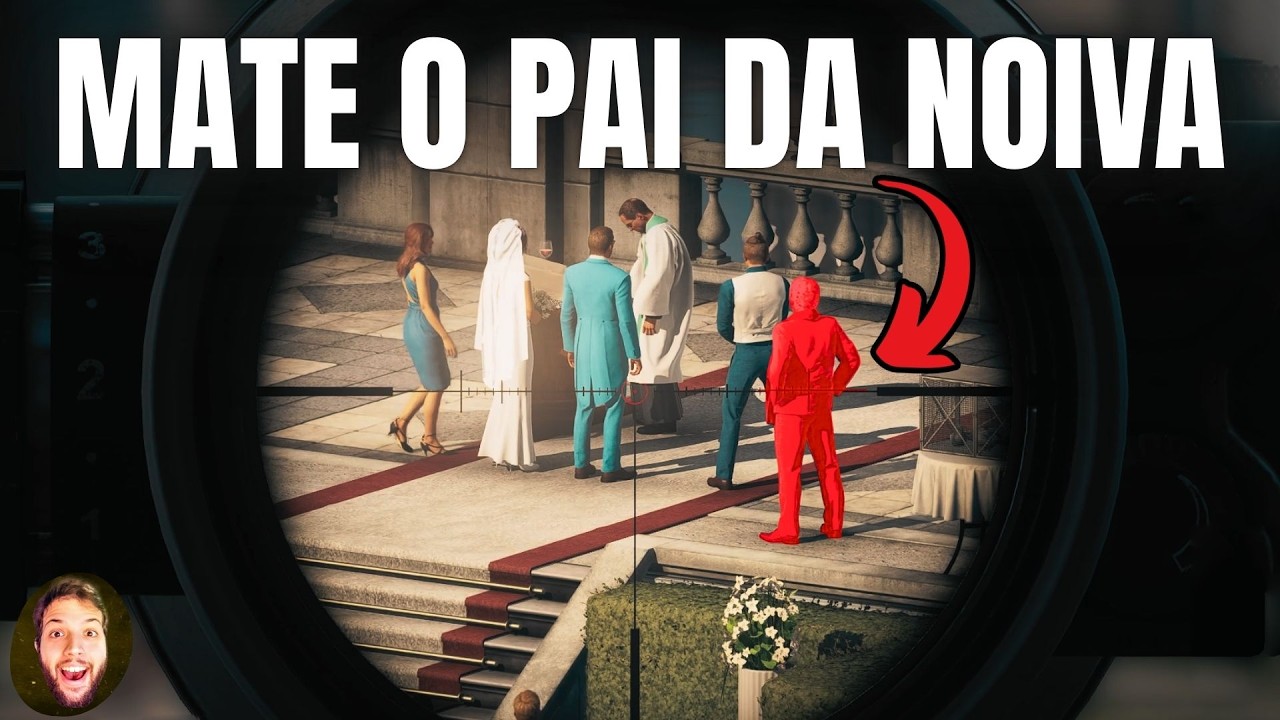 Preciso matar 15 alvos num CASAMENTO sem ser visto (Hitman Sniper)