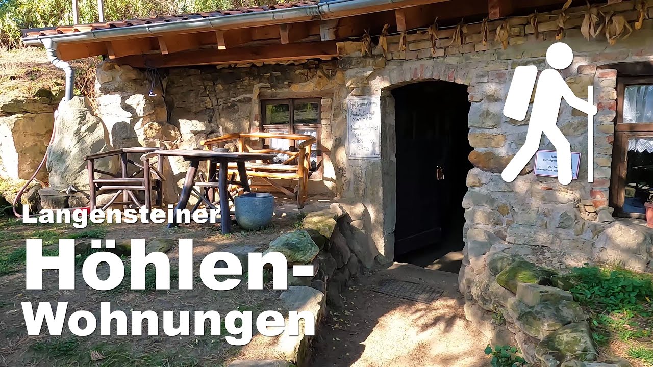 Höhlenwohnungen Langenstein | Höhlenstraße am Schäferberg, Altenburghöhle | Wandern im Harz | 4K