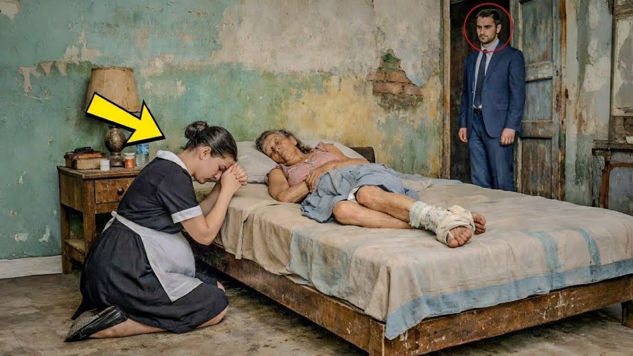 MILLONARIO VE A LA SEÑORA DE LA LIMPIEZA EMBARAZADA ENTRAR EN UNA CASA DIARIAMENTE… Y AL ENTRAR, 
