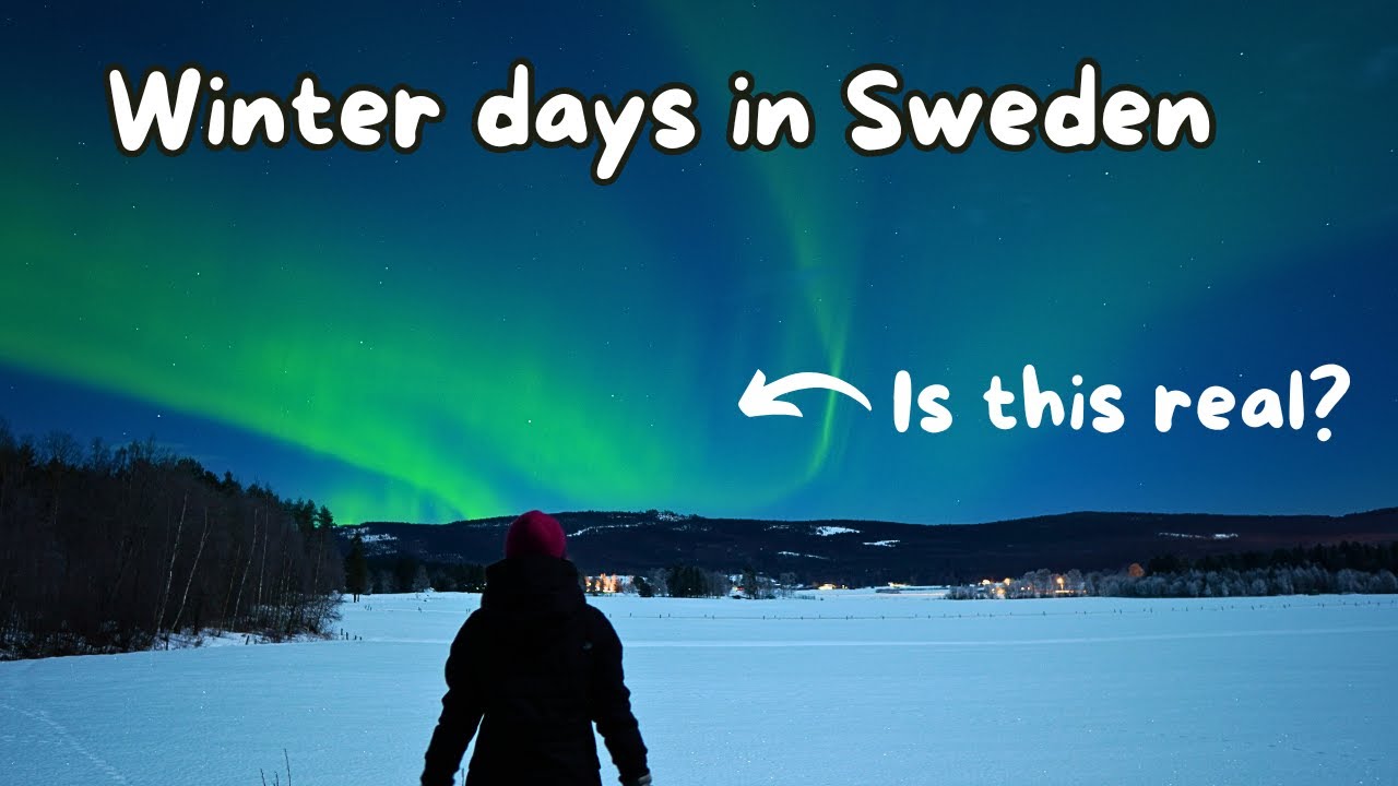Winter Days in Sweden | Northern Lights, Daily Life and Snowy Landscapes