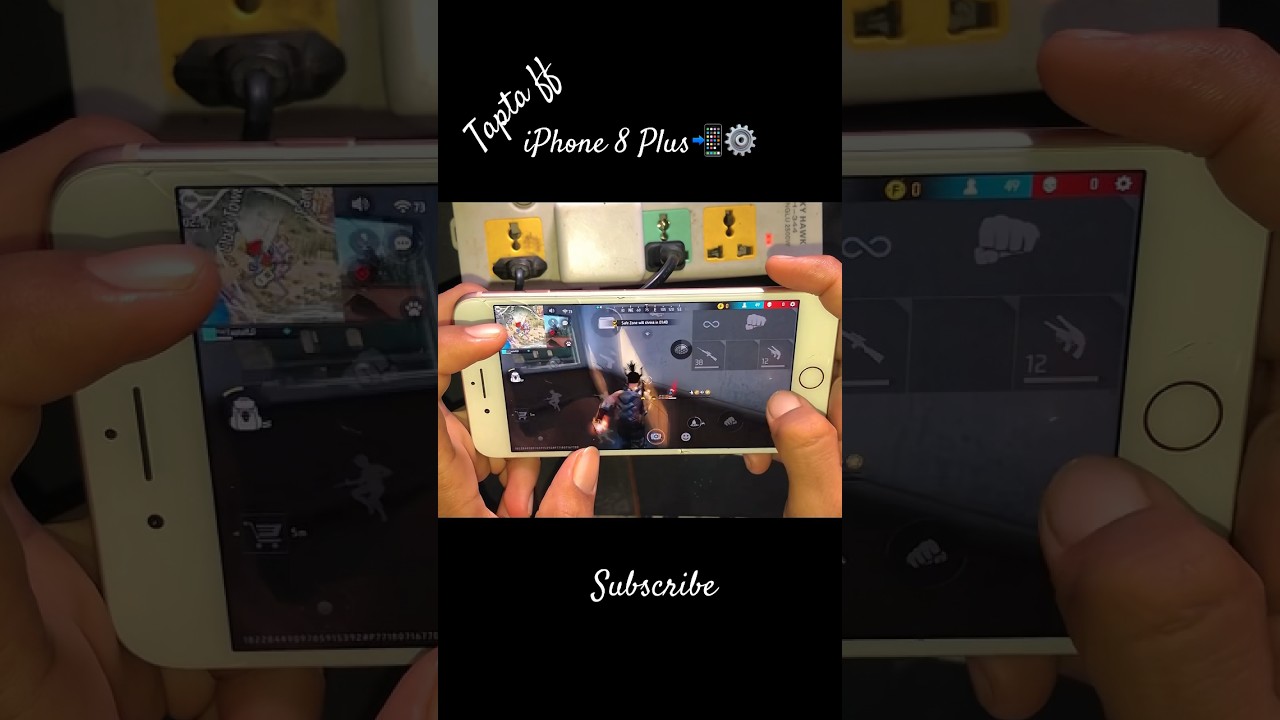 iPhone 8 Plus 📲⚙️ freefire handcam gameplay😱 #freefirefastestmobileplayer #mobilehandcam