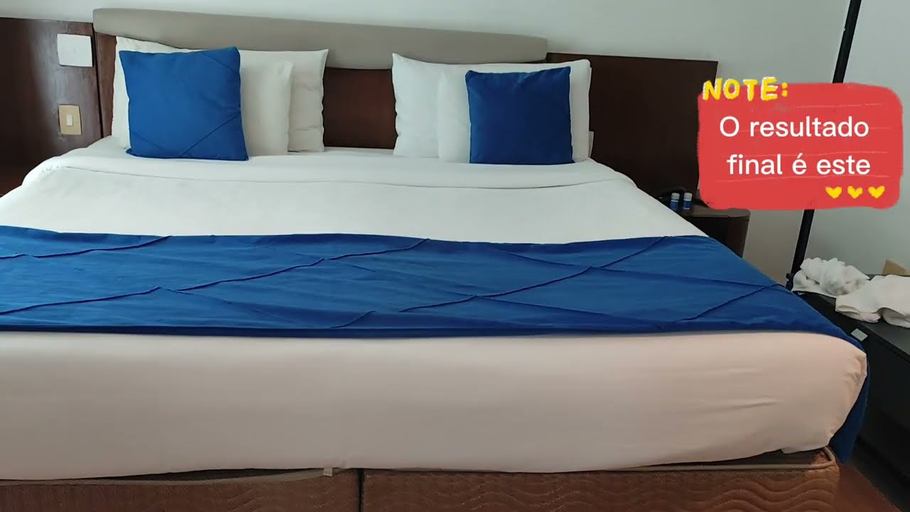 COMO FAZER UMA CAMA DE HOTEL- PARTE 2 (DUVET)#CAMAREIRA #HOTELARIA