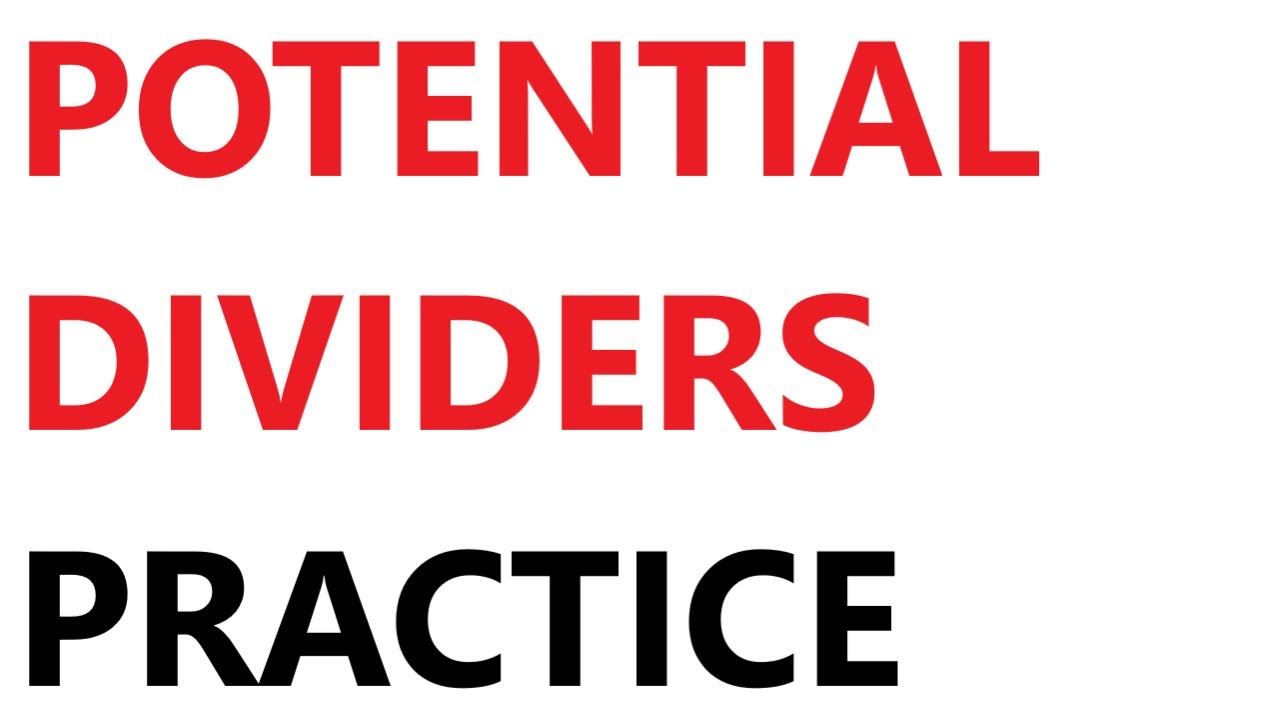 A Level Physics: Potential Divider Questions