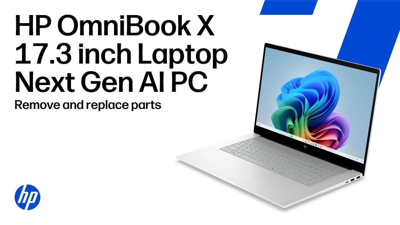 Remove and replace parts | HP OmniBook X 17.3 inch Laptop Next Gen AI PC | HP computer service