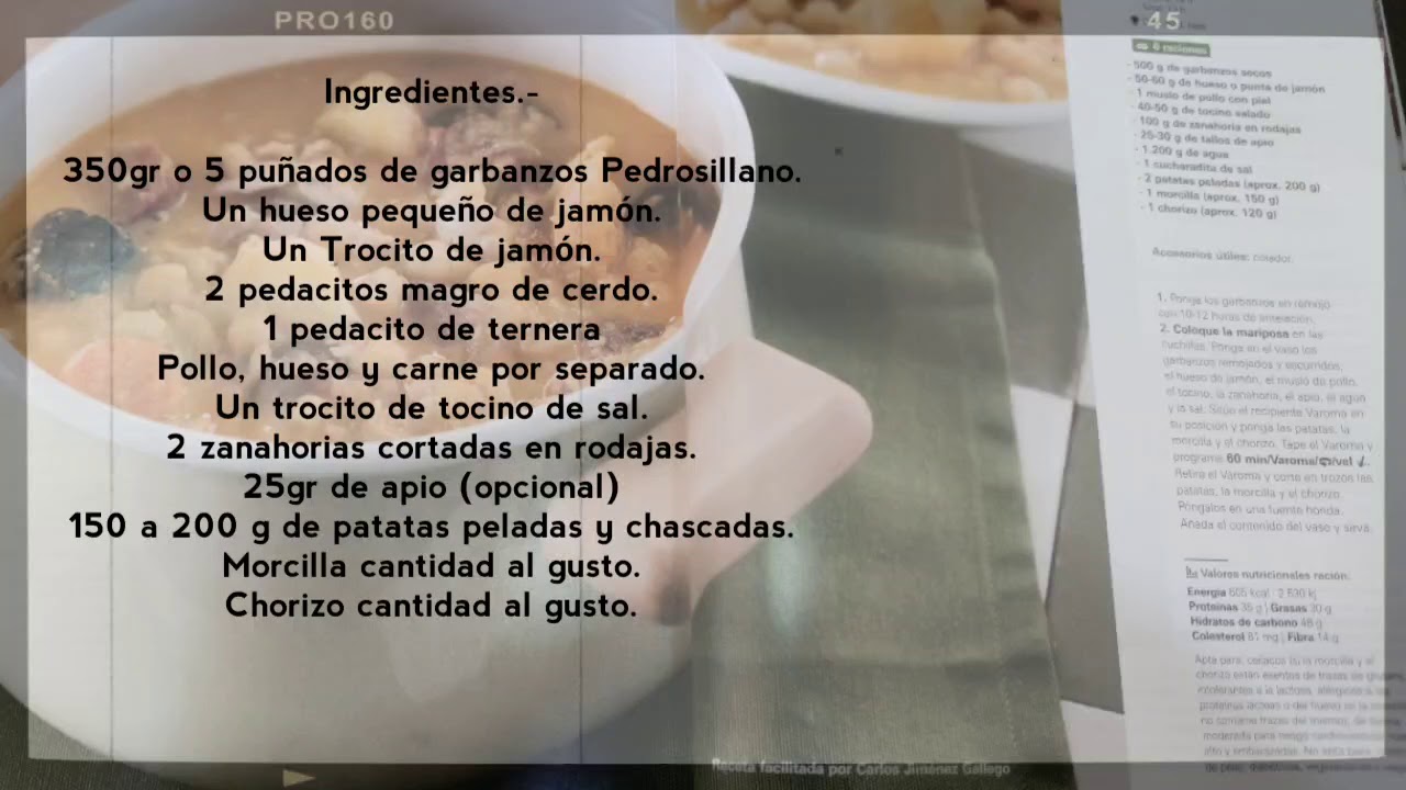 ☑️ COCIDO EXTREMEÑO EN THERMOMIX®(Receta original desde 2016 actualizada con cubrecuchillas de 2019)
