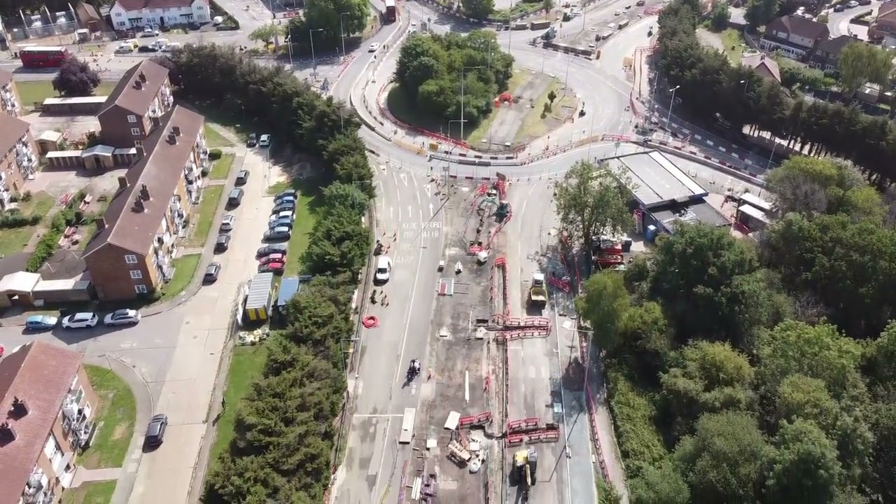 Gallows Corner Flyover Gone ! Droney Tony Drone Video July 2025
