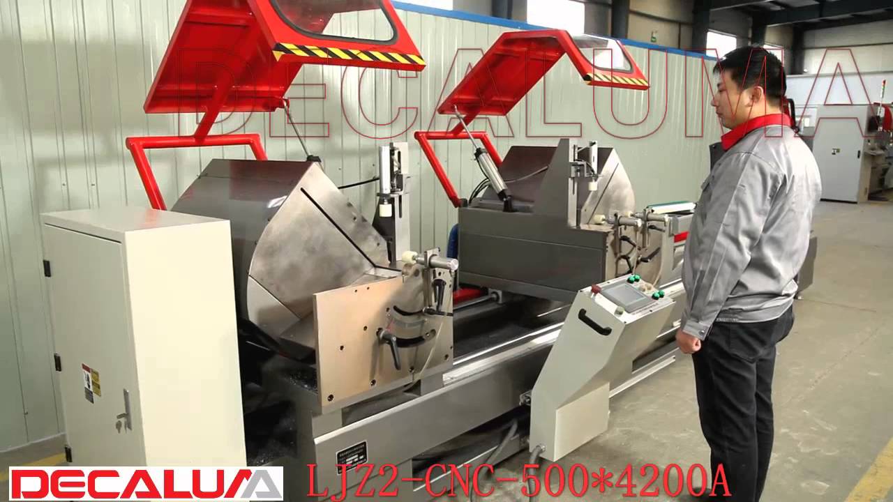 CNC Aluminum PVC Double Head Cutting Machine