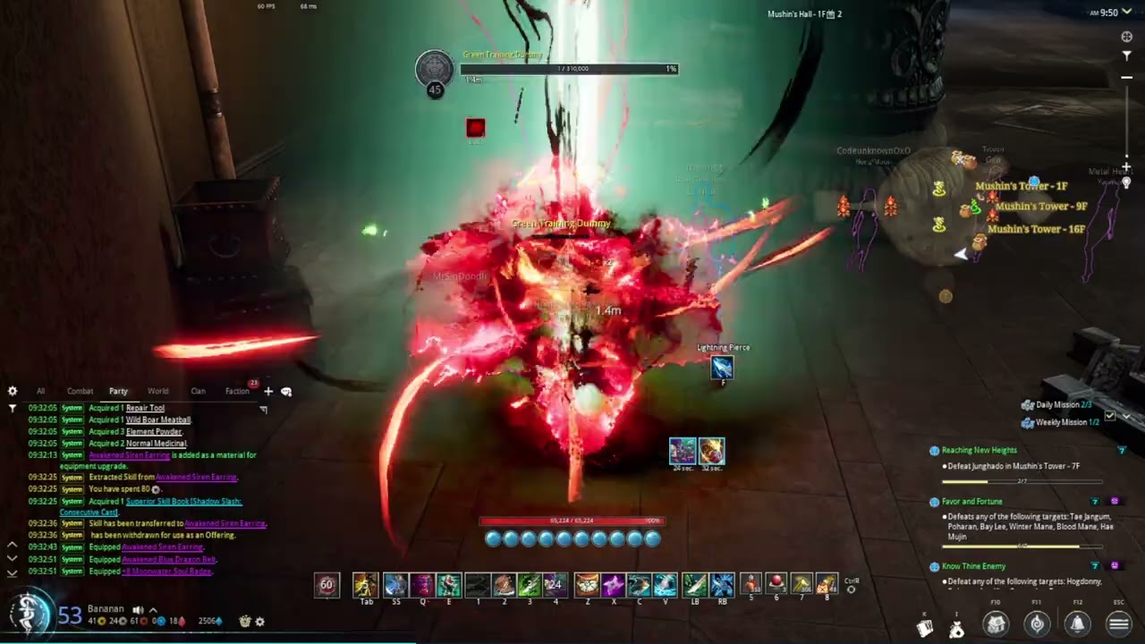 [BnS NEO] Assassin Decoy (Electro-pierce RTF) Rotation Example