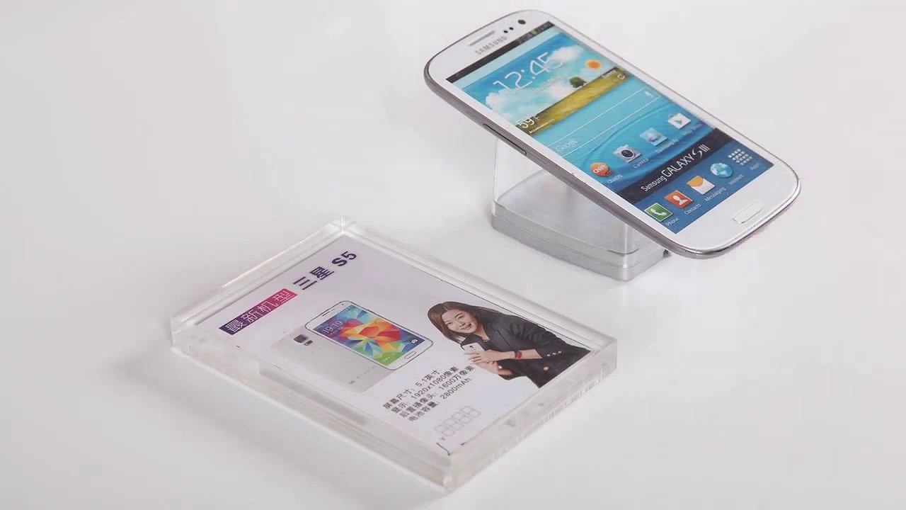 Samsung acrylic price tag holder